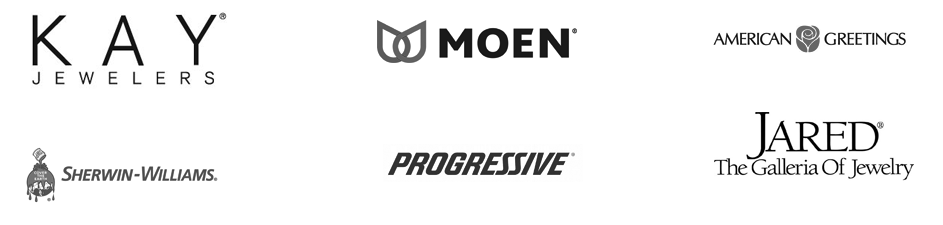 Companies I've Worked With Includes American Greetings, Moen and Progressive Insurance