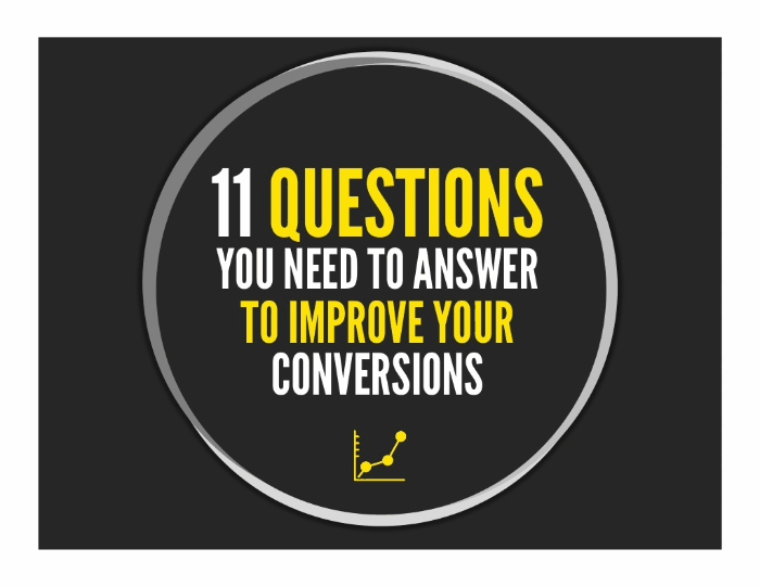 Animated 11 Questions to Answer to Improve Your Conversion Rate